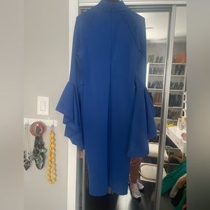 Blue long sleeve blue dress